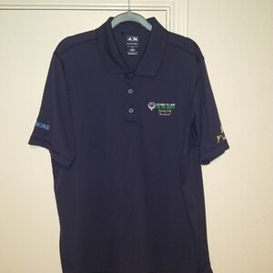 Adidas Golf Puremotion Blue Short Sleeve Polo Shirt Men's sz XL